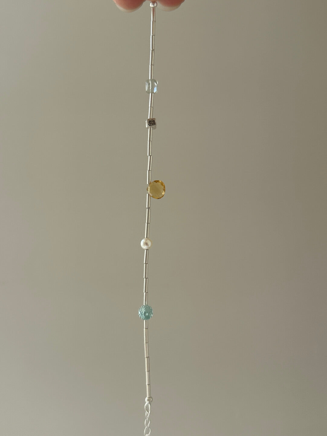 Yellow Green Natural Stone Beaded Bracelet