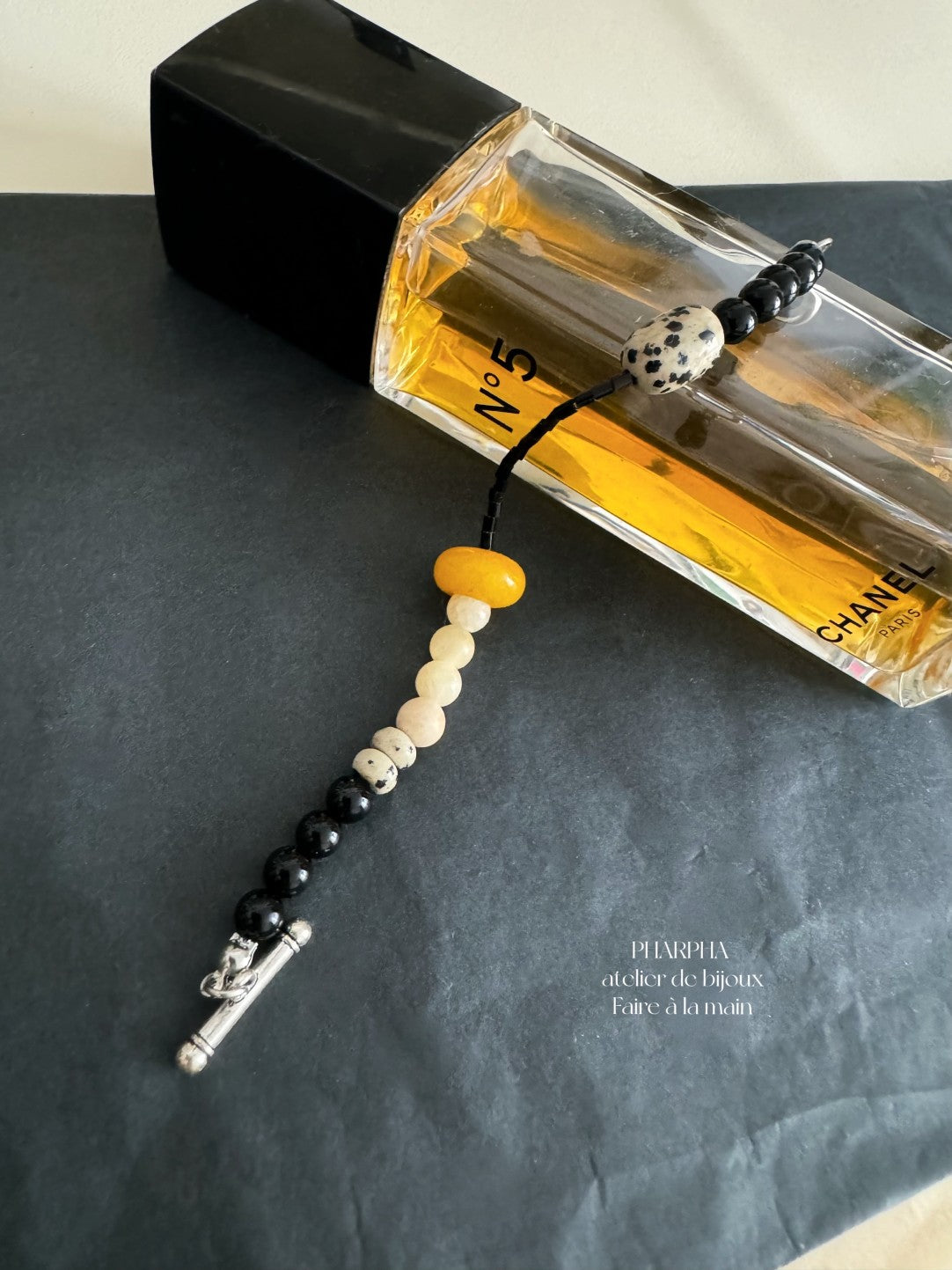 Yellow Jade Peace Buckle Beaded Bracelet