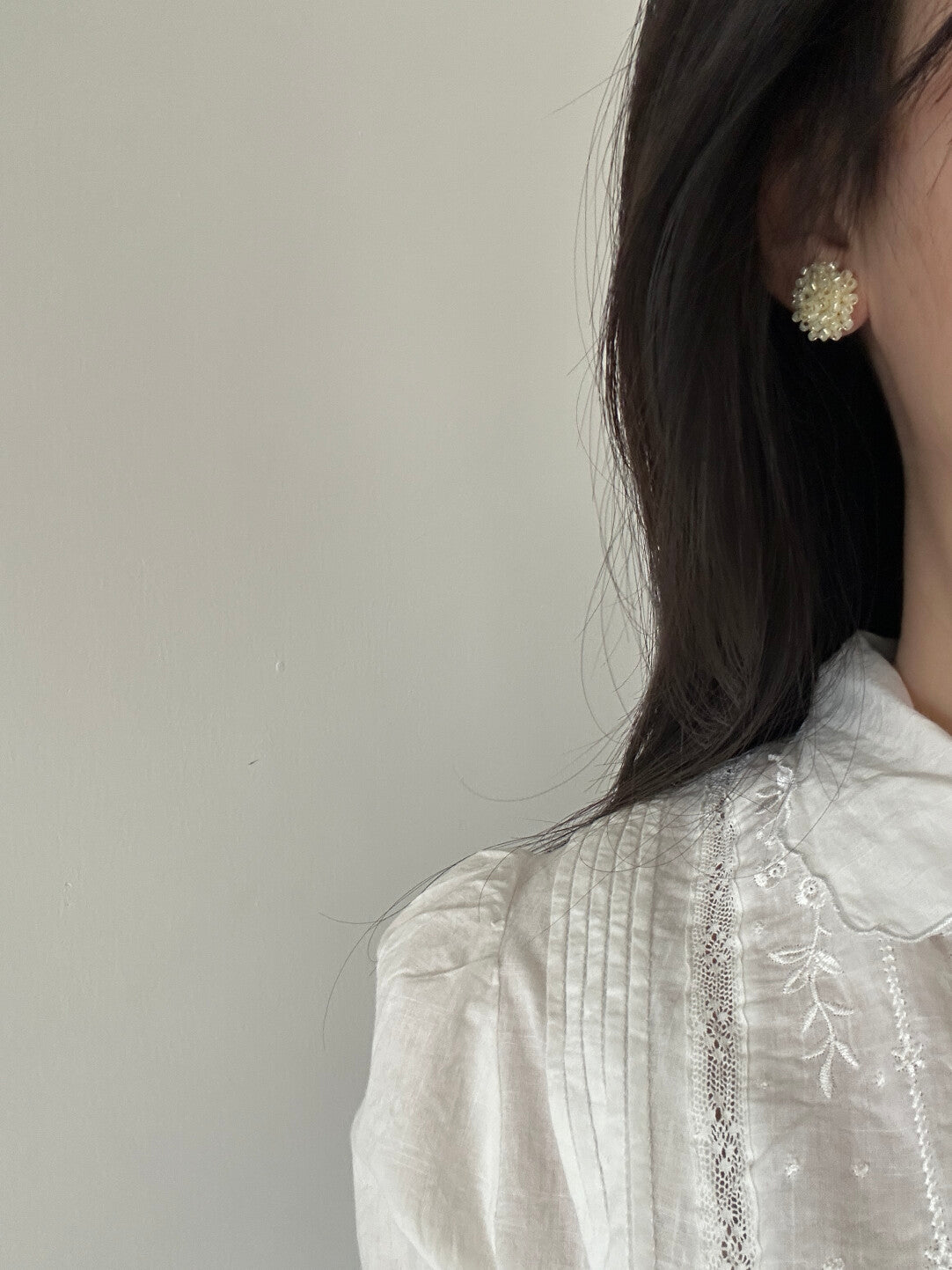 Yellow Flower Beaded Earrings