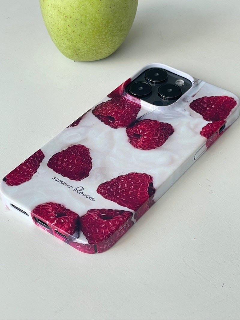 Yogurt Raspberry Printed Phone Case