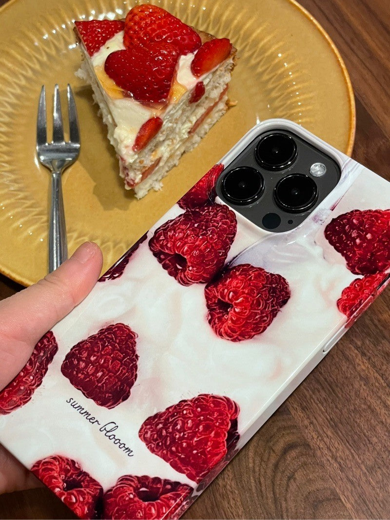 Yogurt Raspberry Printed Phone Case