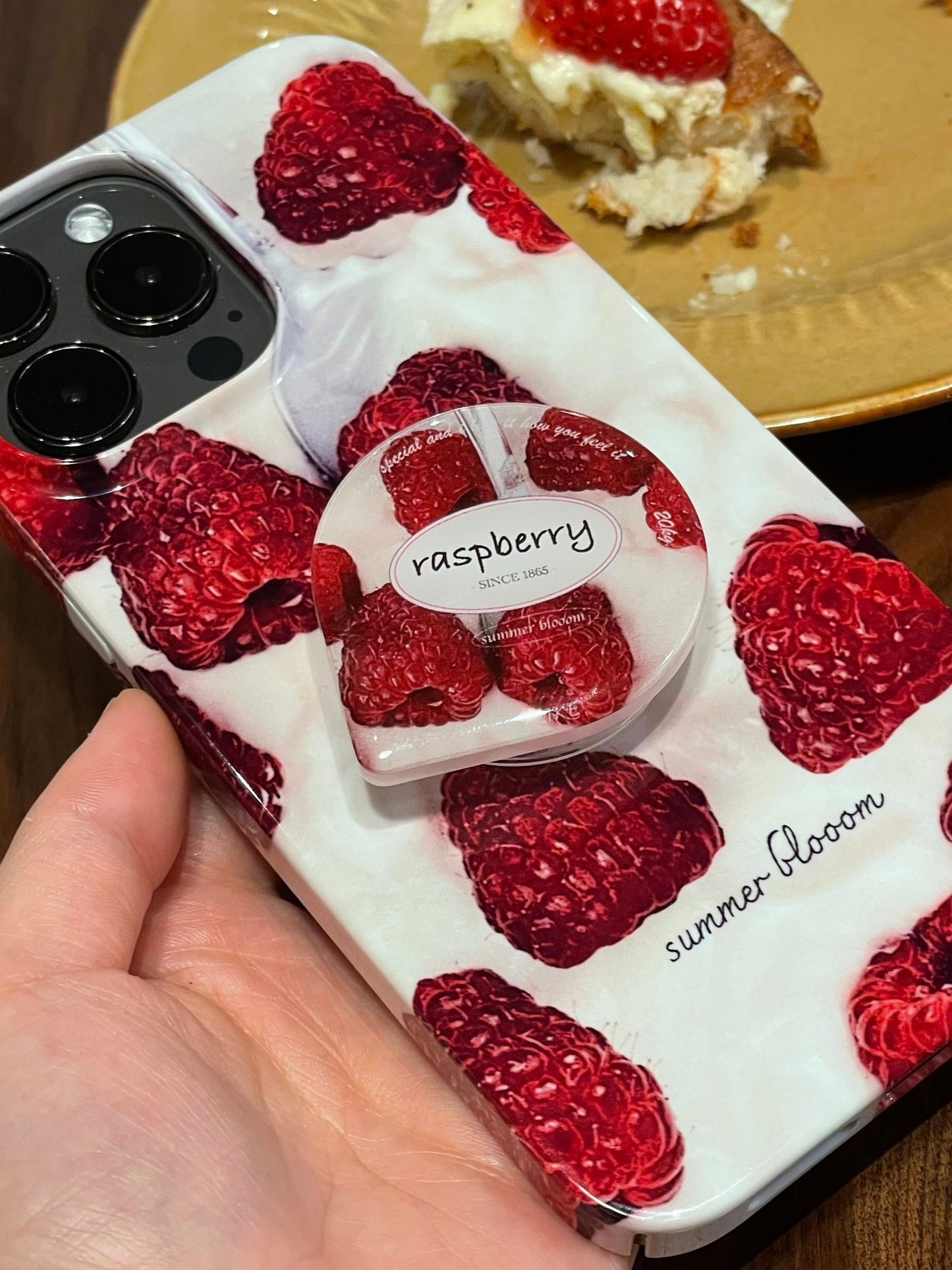 Yogurt Raspberry Printed Phone Case