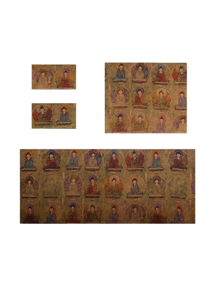 [Chinoiserie] Zen-Inspired Buddhist Tea Table Silk Mat Set