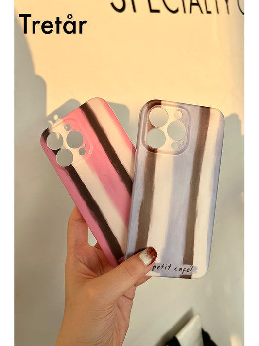 Pink Blue Stripes Phone Case