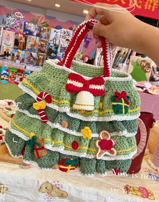 Merry Christmas Crochet Bag