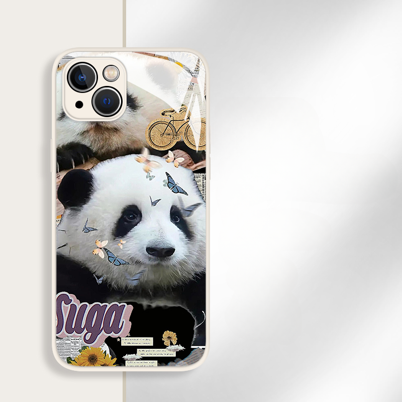 [ Meme Case ] Panda Panda Silicone Mirror Case