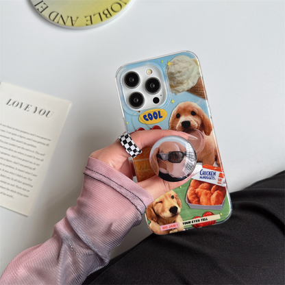 [ Meme Case ] Sweet cat and dog phone case