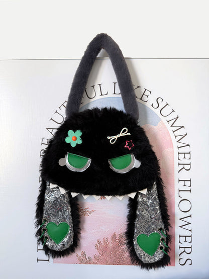 Cute Hidden Face Bunny Shoulder Bag | Bag | Three Fleas