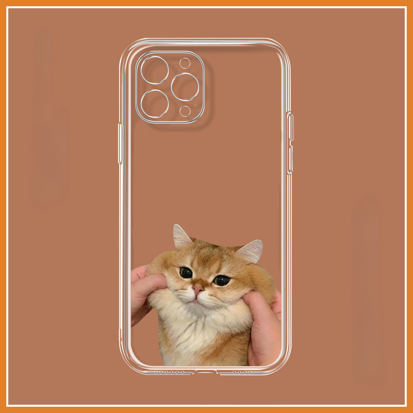 [ Meme Case ] Pinch face cat and dog phone case