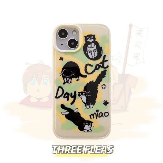 Cat day phone case