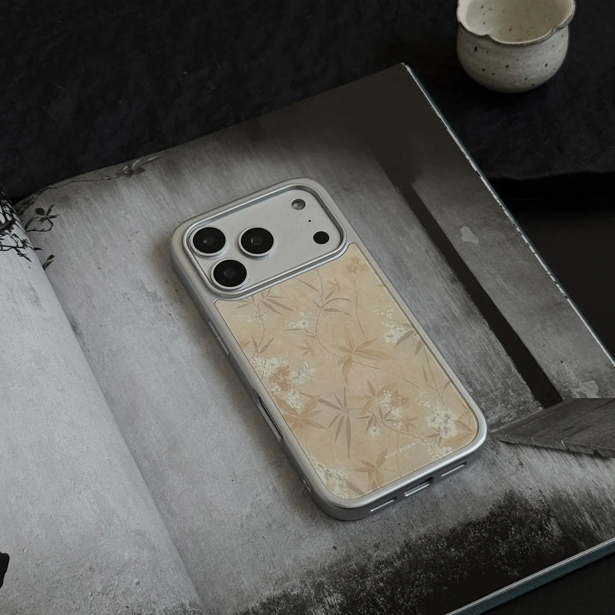 Eastern Floral N1138 | Glass Phone Case | Three Fleas