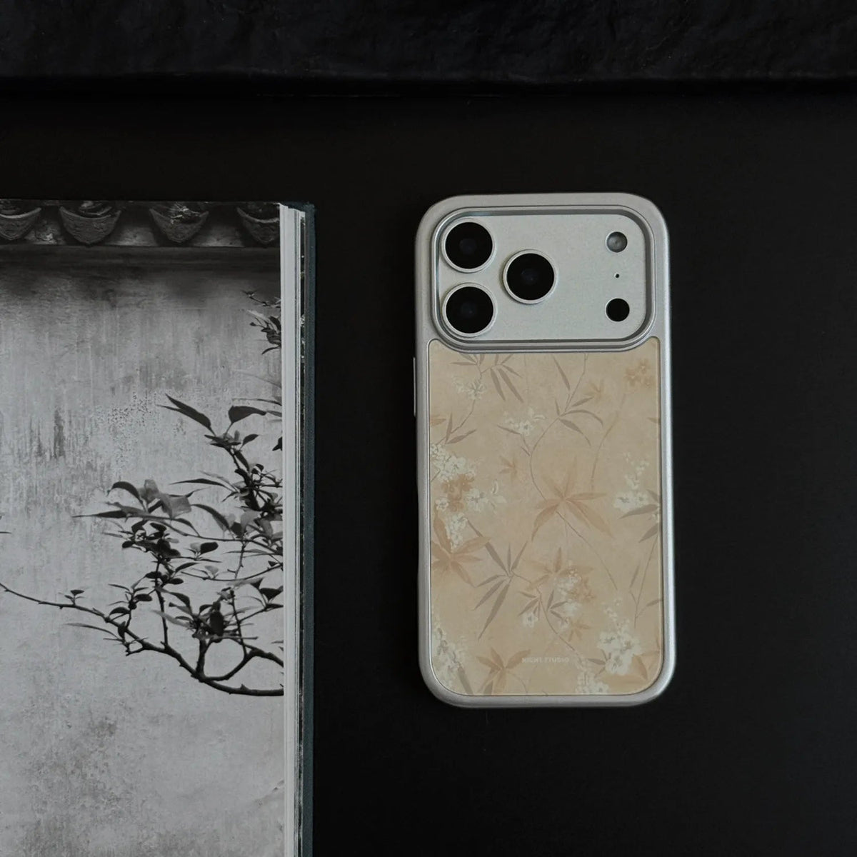 Eastern Floral N1138 | Glass Phone Case | Three Fleas