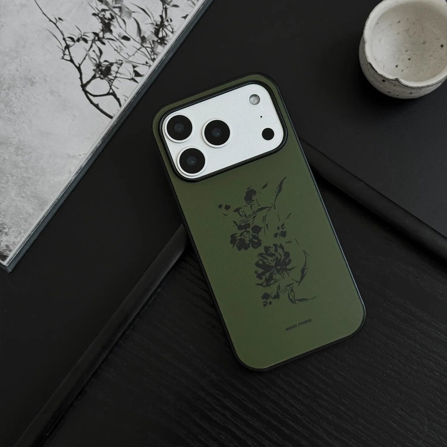 Ink Flower Green Phone Case-NS003AC
