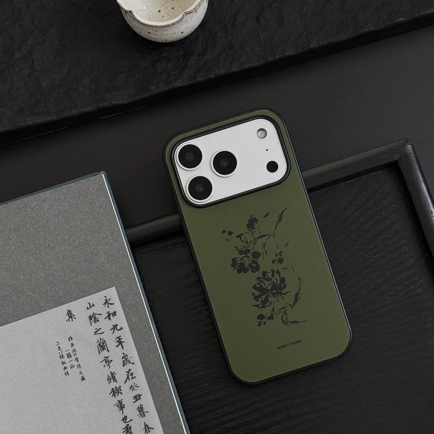 Ink Flower Green Phone Case-NS003AC