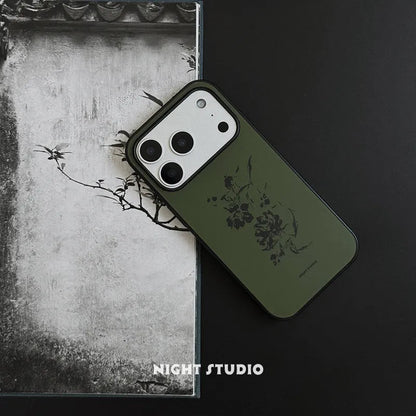 Ink Flower Green Phone Case-NS003AC