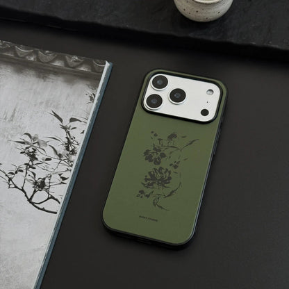 Ink Flower Green Phone Case-NS003AC