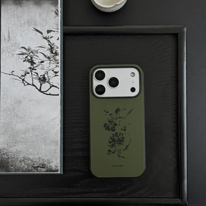 Ink Flower Green Phone Case-NS003AC