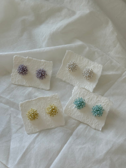 Colorful Flower Beaded Earrings | Earring | Three Fleas