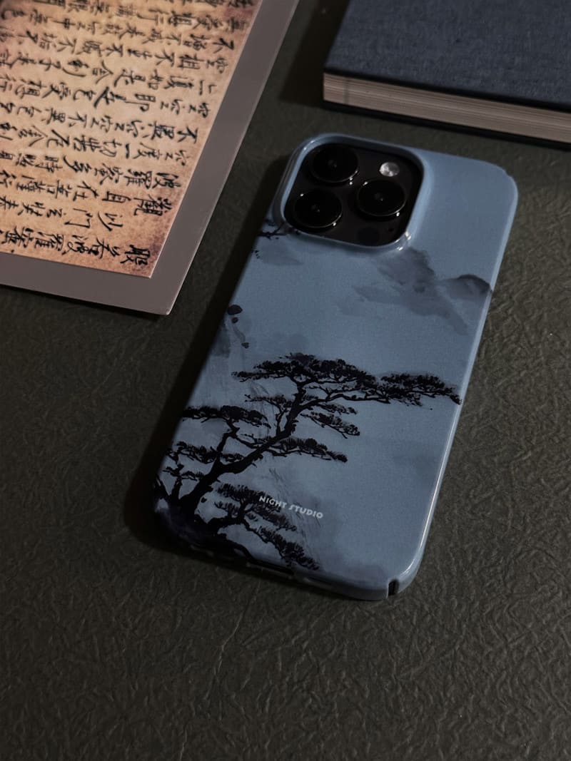 「Chinoiserie」Pine Chinese Brush Painting Phone Case