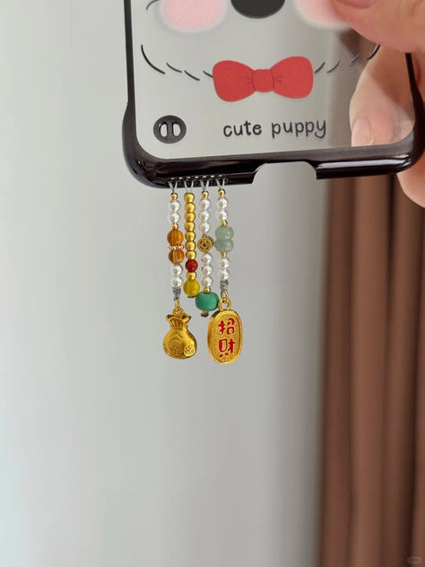 Lucky Money Beaded Pendant With Phone Case