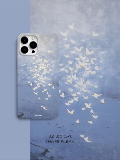 Flying Birds Impressionist Artistic Phone Case Film Print- SSL
