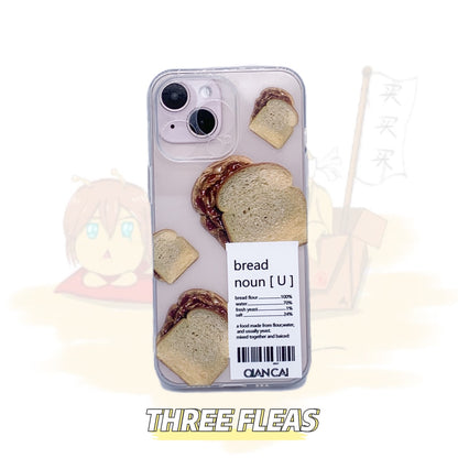 Bread Desserts Cat Clear Phone Case