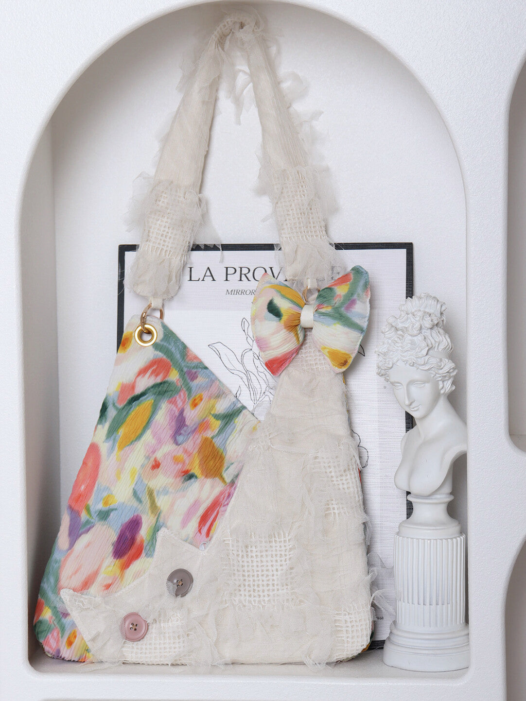 Floral Lace Cat Shoulder Bag | Bag | Three Fleas