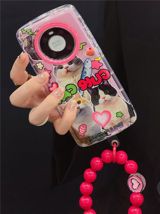 [ Meme Case ] Cow cat team air-cusion phone case