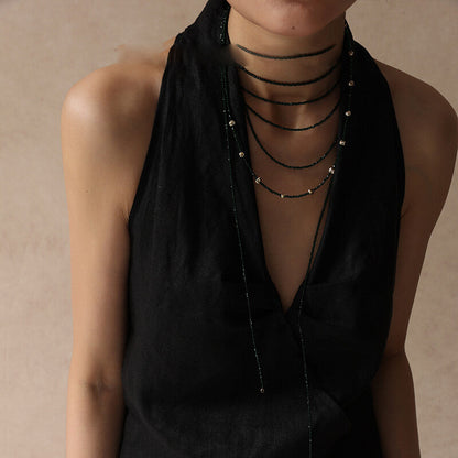 Green Long Stacking Necklace