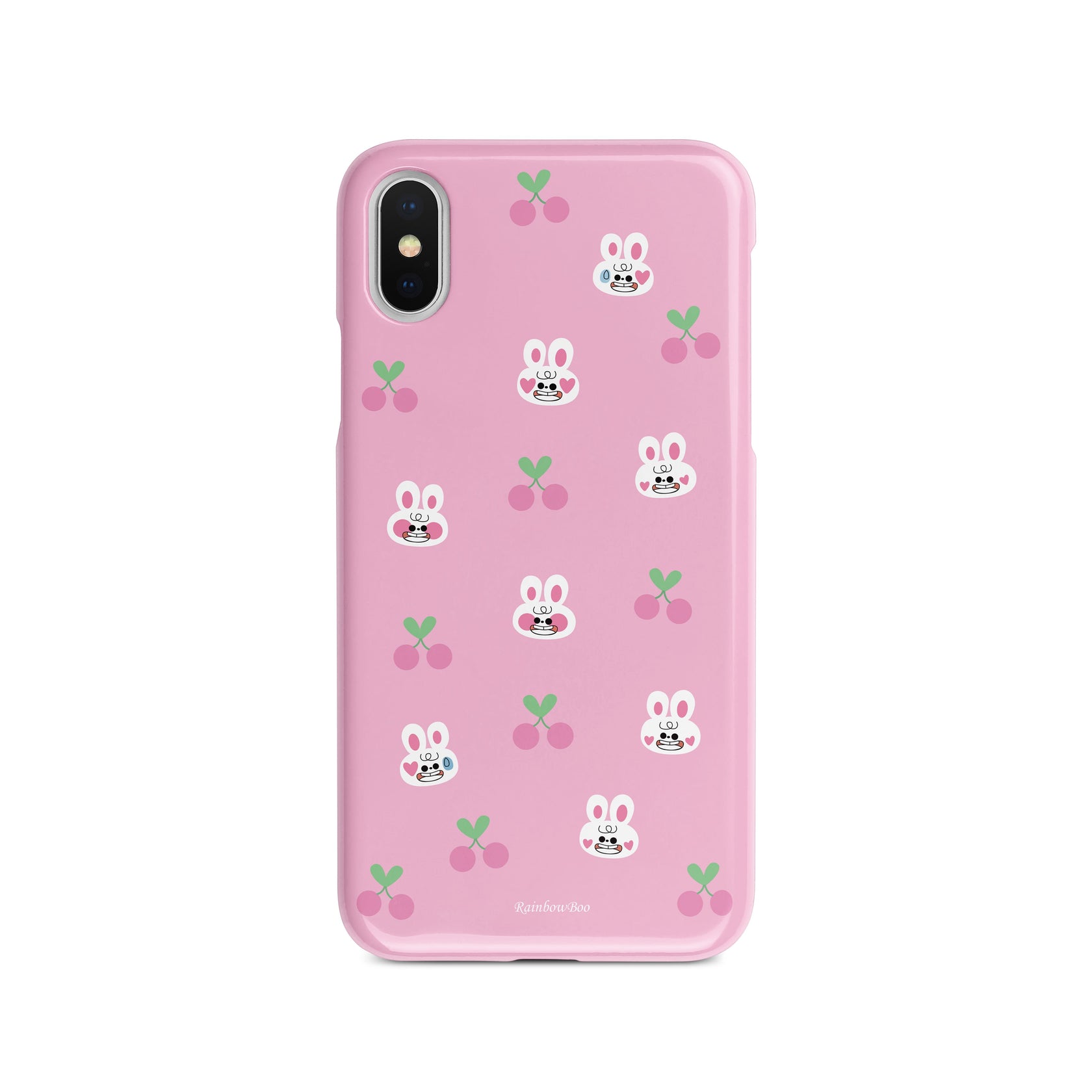 Pink Cherry Rabbit | iPhone Case | Three Fleas Exclusive