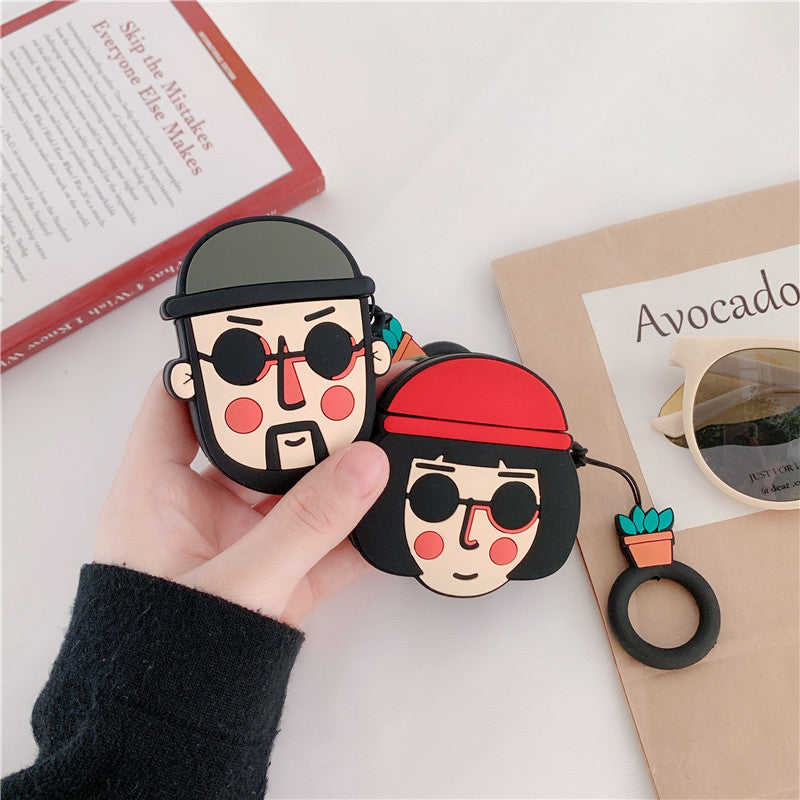 Cute Couple AirPods Case - Three Fleas
