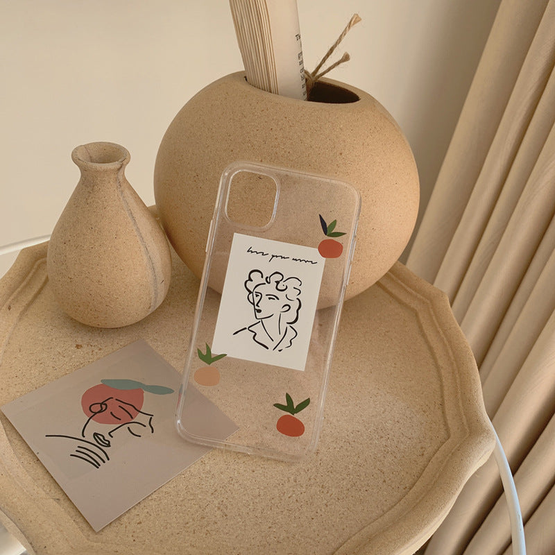 Artistic Transparent iPhone Casephone accessories - Three Fleas