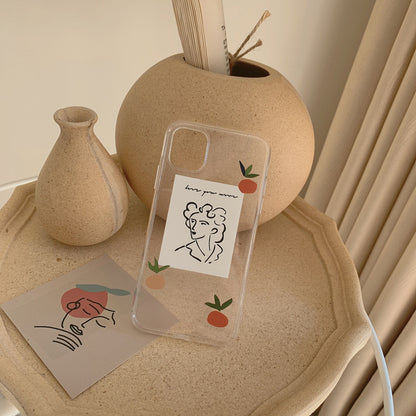 Artistic Transparent iPhone Casephone accessories - Three Fleas