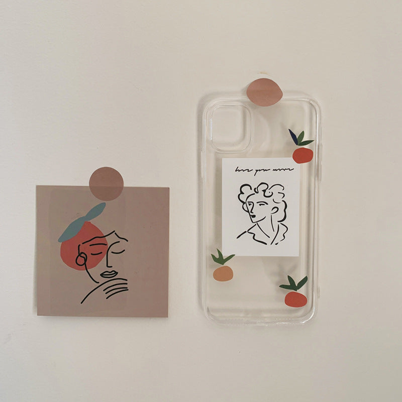 Artistic Transparent iPhone Casephone accessories - Three Fleas