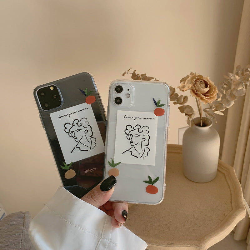 Artistic Transparent iPhone Casephone accessories - Three Fleas