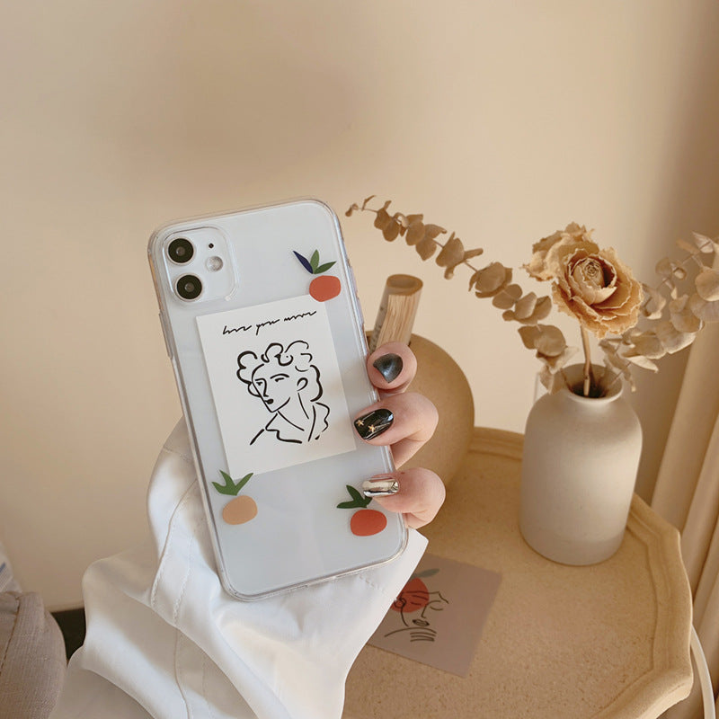 Artistic Transparent iPhone Casephone accessories - Three Fleas