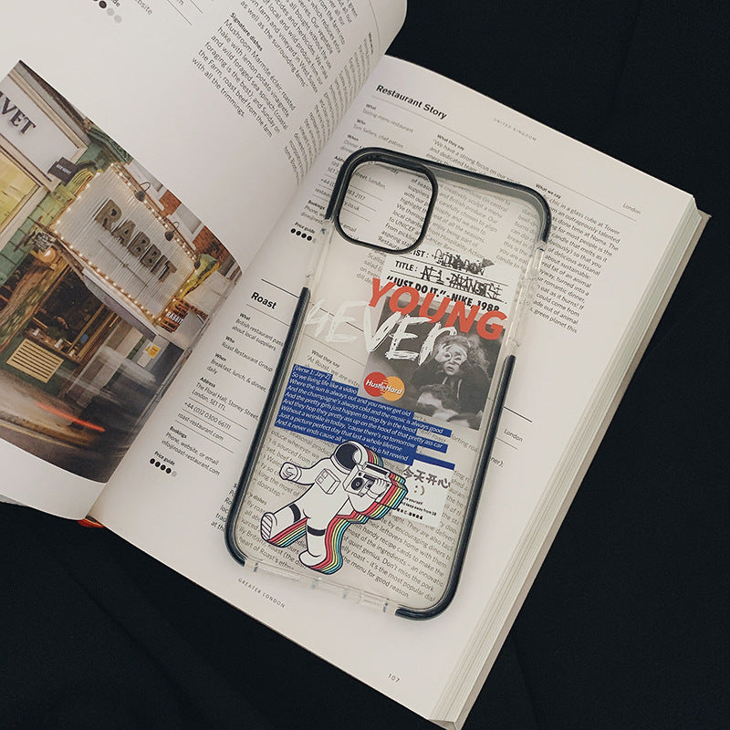 「iPhone」Stylish Astronaut Soft Casephone accessories - Three Fleas