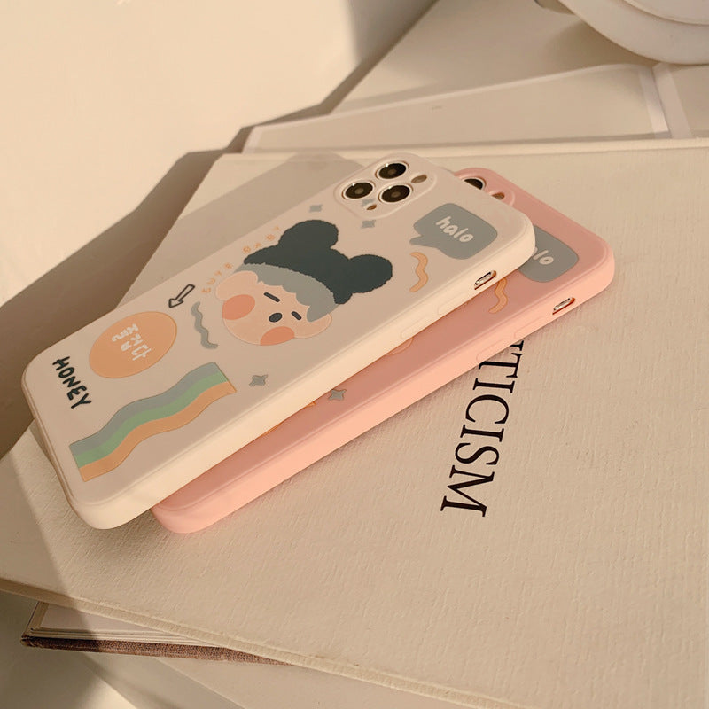 「iPhone」Cute Boy Soft Coverphone accessories - Three Fleas