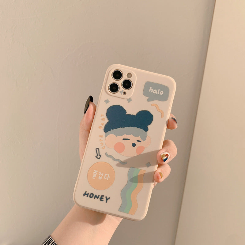 「iPhone」Cute Boy Soft Coverphone accessories - Three Fleas