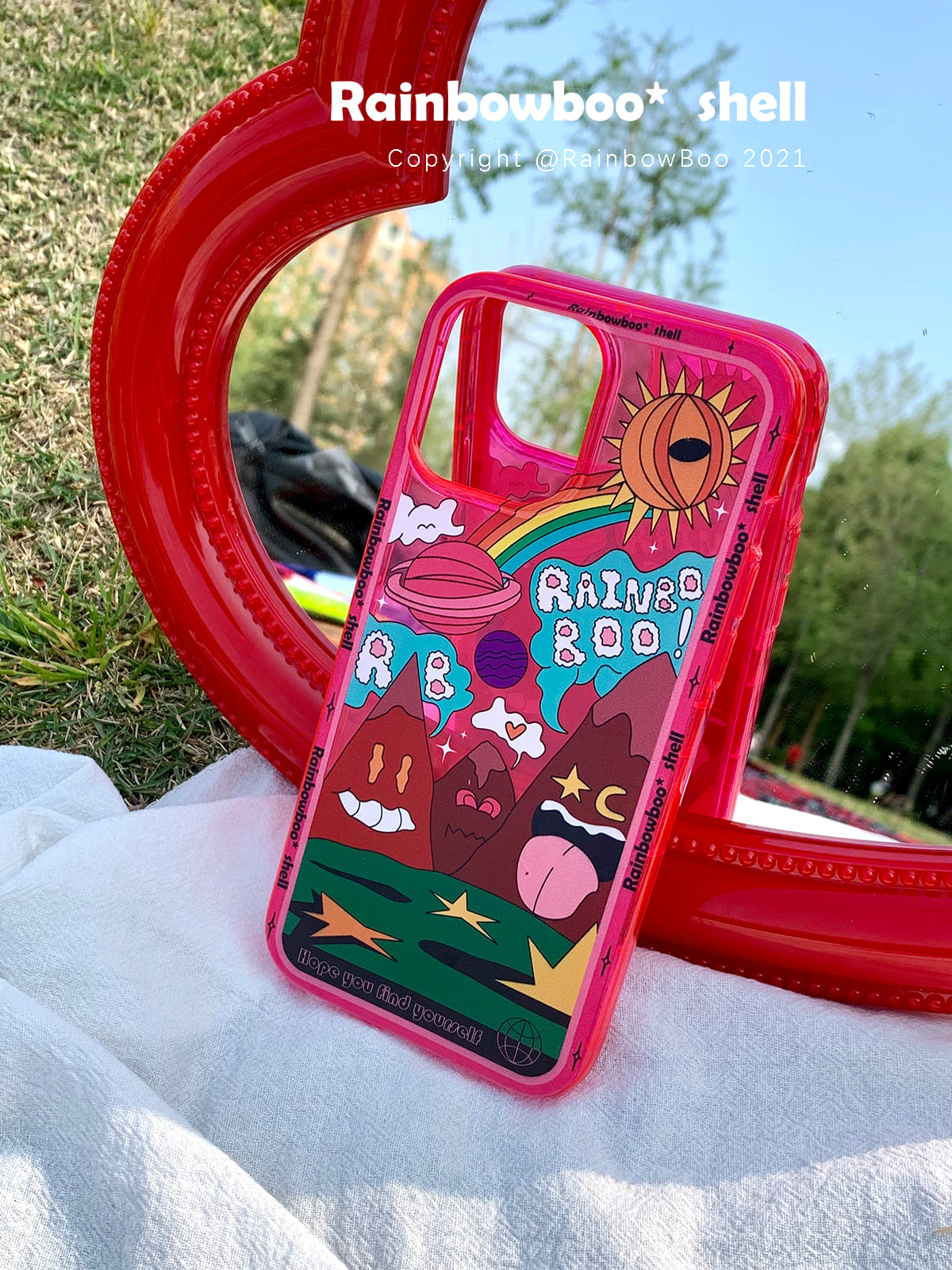 Unique Monster Couple Case-red
