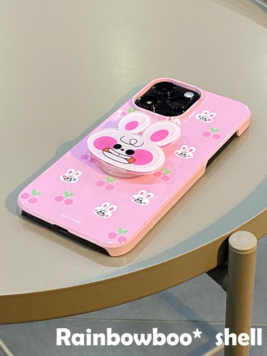 Pink Cherry Rabbit | iPhone Case | Three Fleas Exclusive