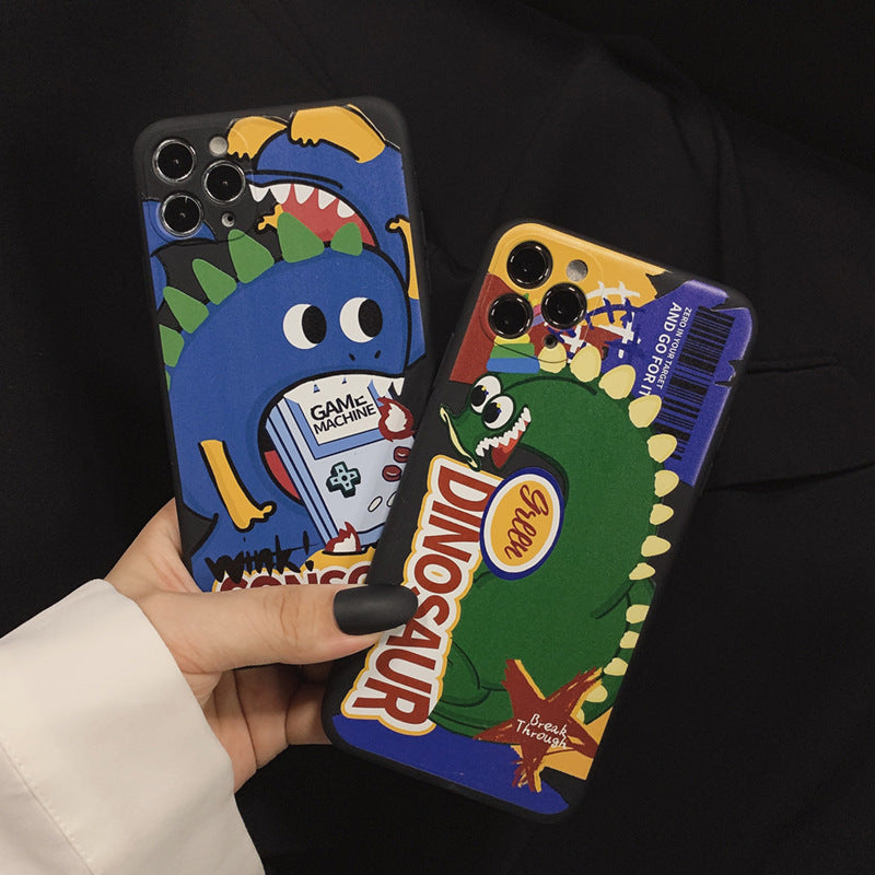 「iPhone」 Monster Dinosaur Soft Coverphone accessories - Three Fleas