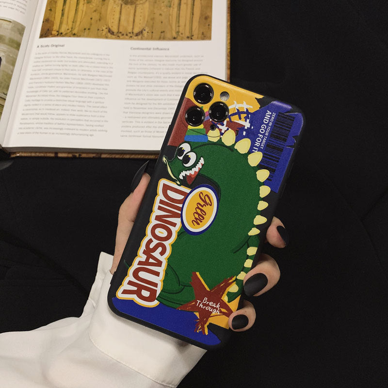 「iPhone」 Monster Dinosaur Soft Coverphone accessories - Three Fleas