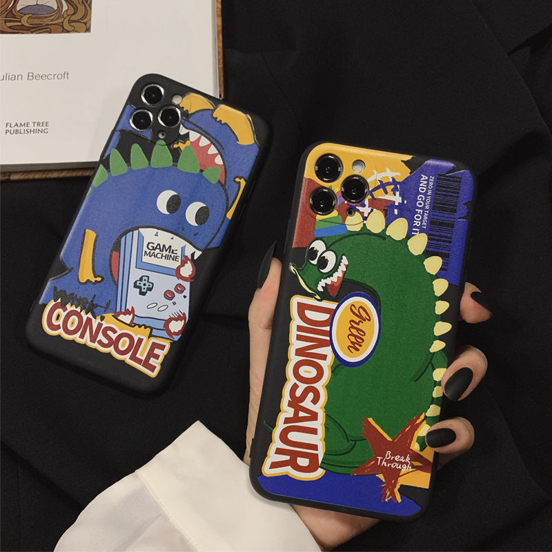 「iPhone」 Monster Dinosaur Soft Coverphone accessories - Three Fleas