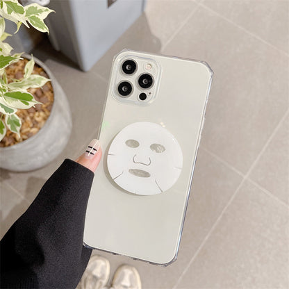 「iPhone」Simple Lucency Soft Cover With Mask Holderphone accessories - Three Fleas