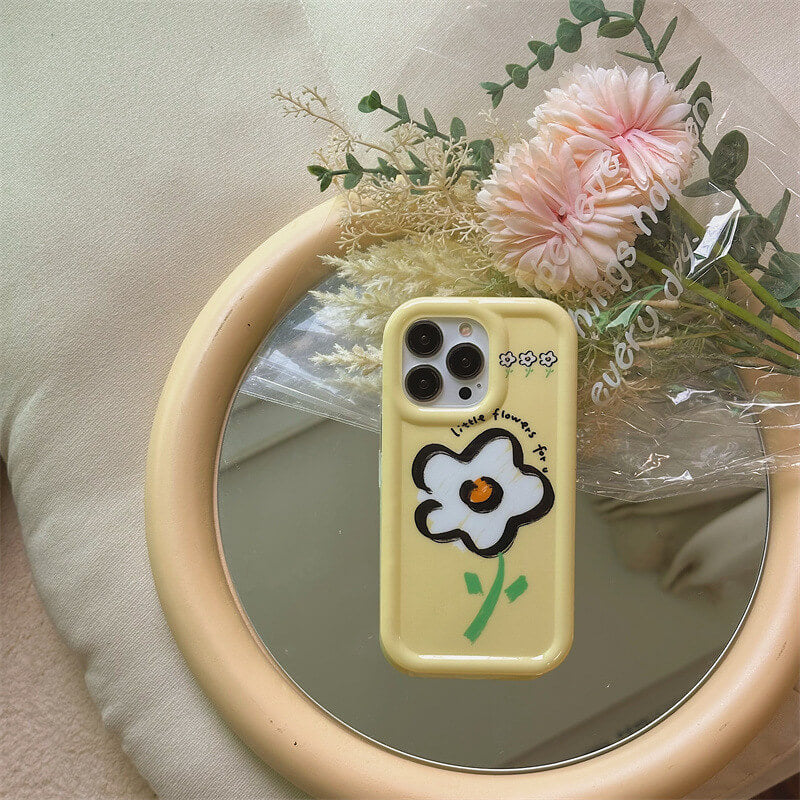 iPhone Cover | Delight Yellow Flowerphone accessories - Three Fleas