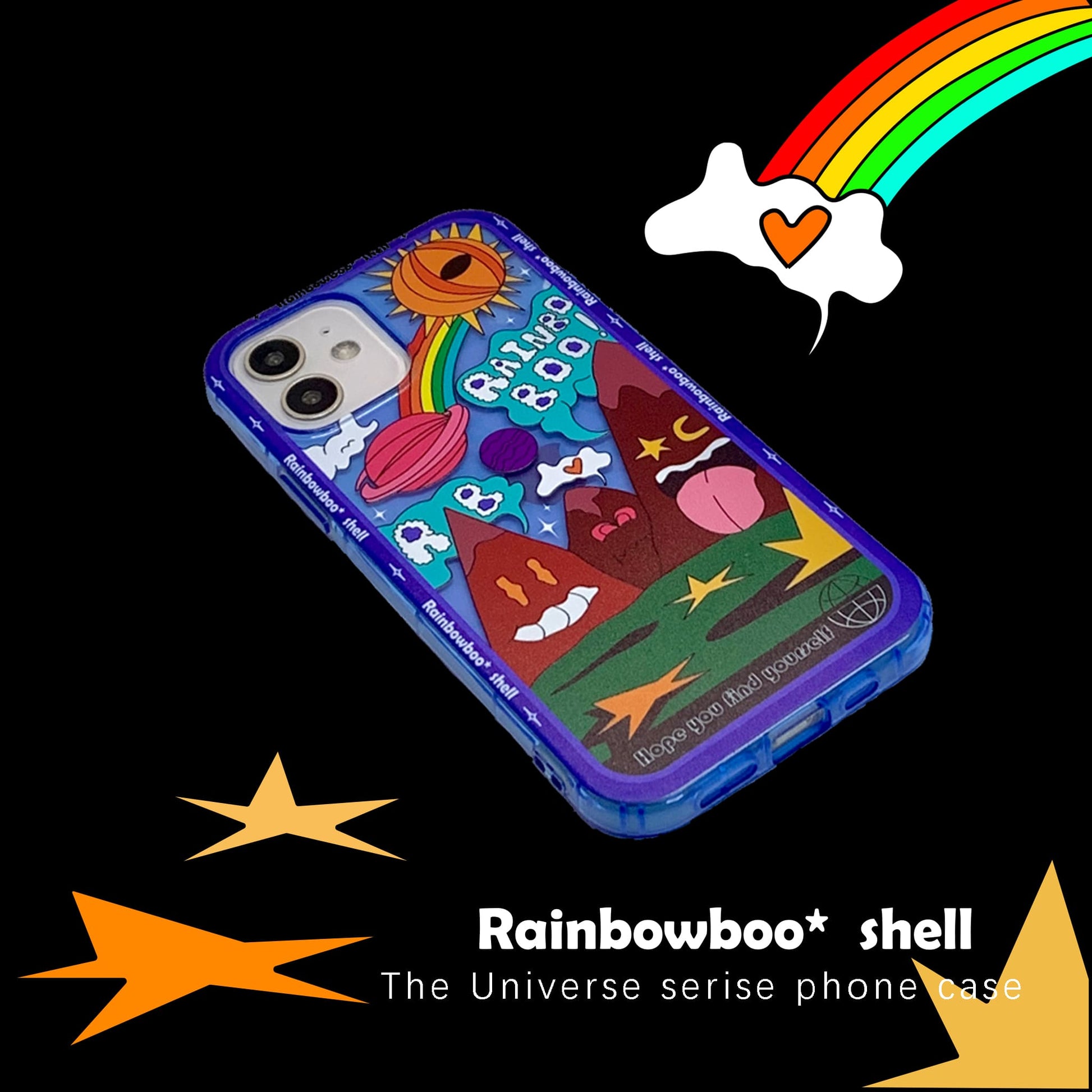 Unique Monster Couple Case-blue
