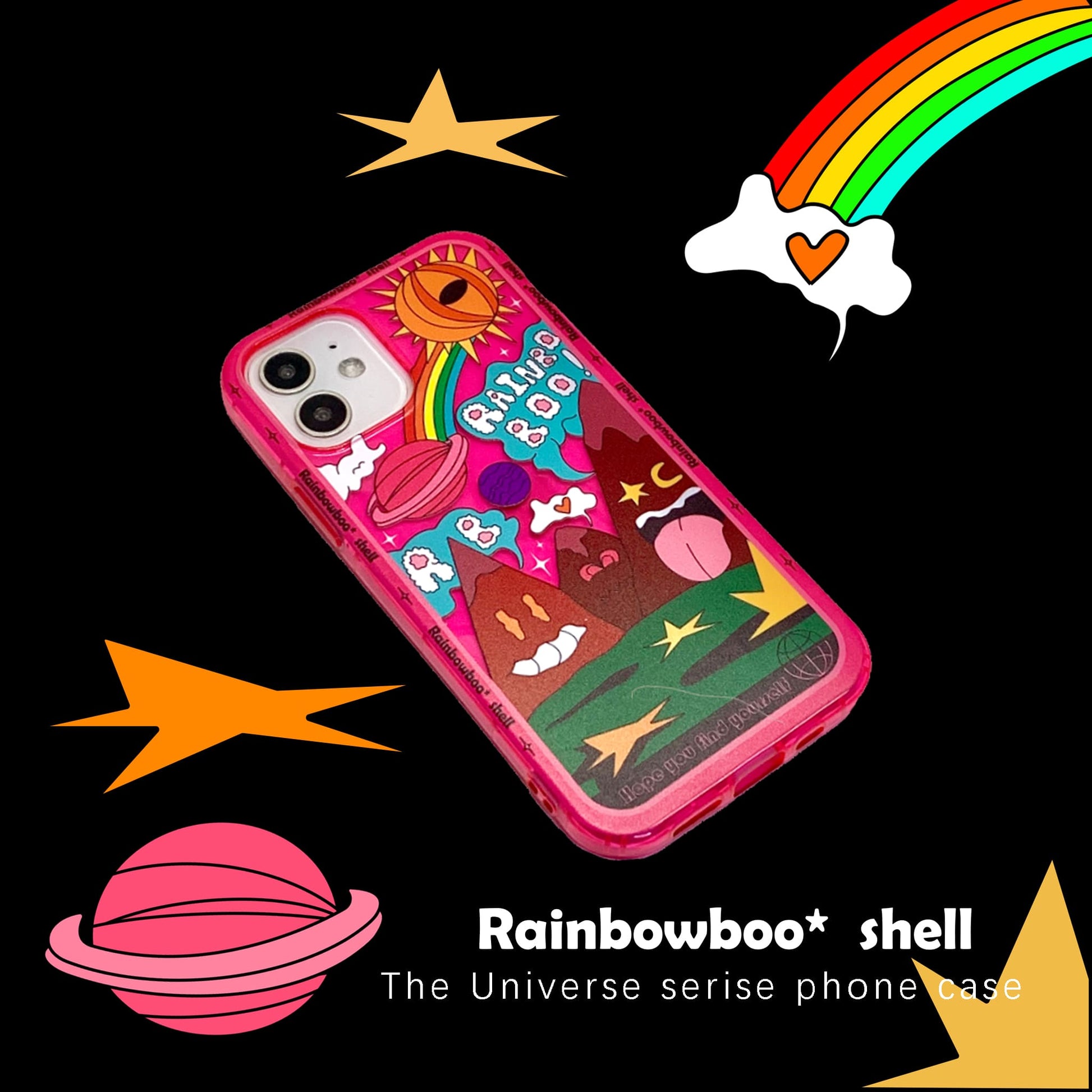 Unique Monster Couple Case-red
