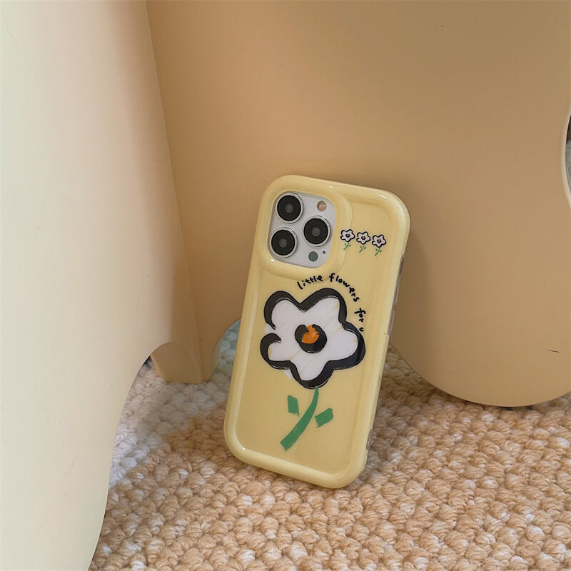 iPhone Cover | Delight Yellow Flowerphone accessories - Three Fleas