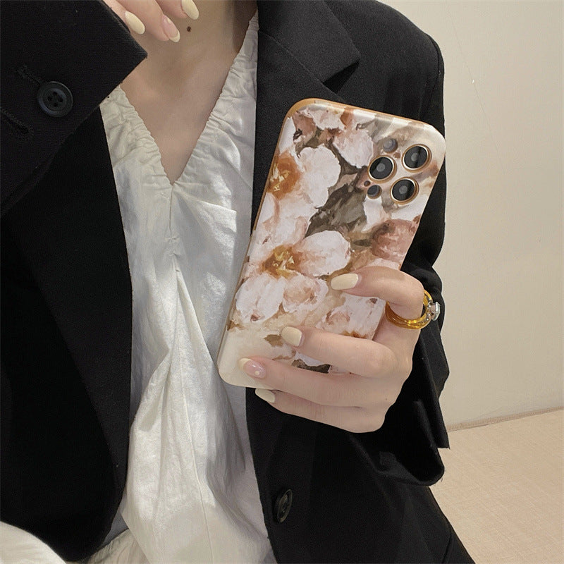 「iPhone」Various Oil Painting Flowers Coverphone accessories - Three Fleas